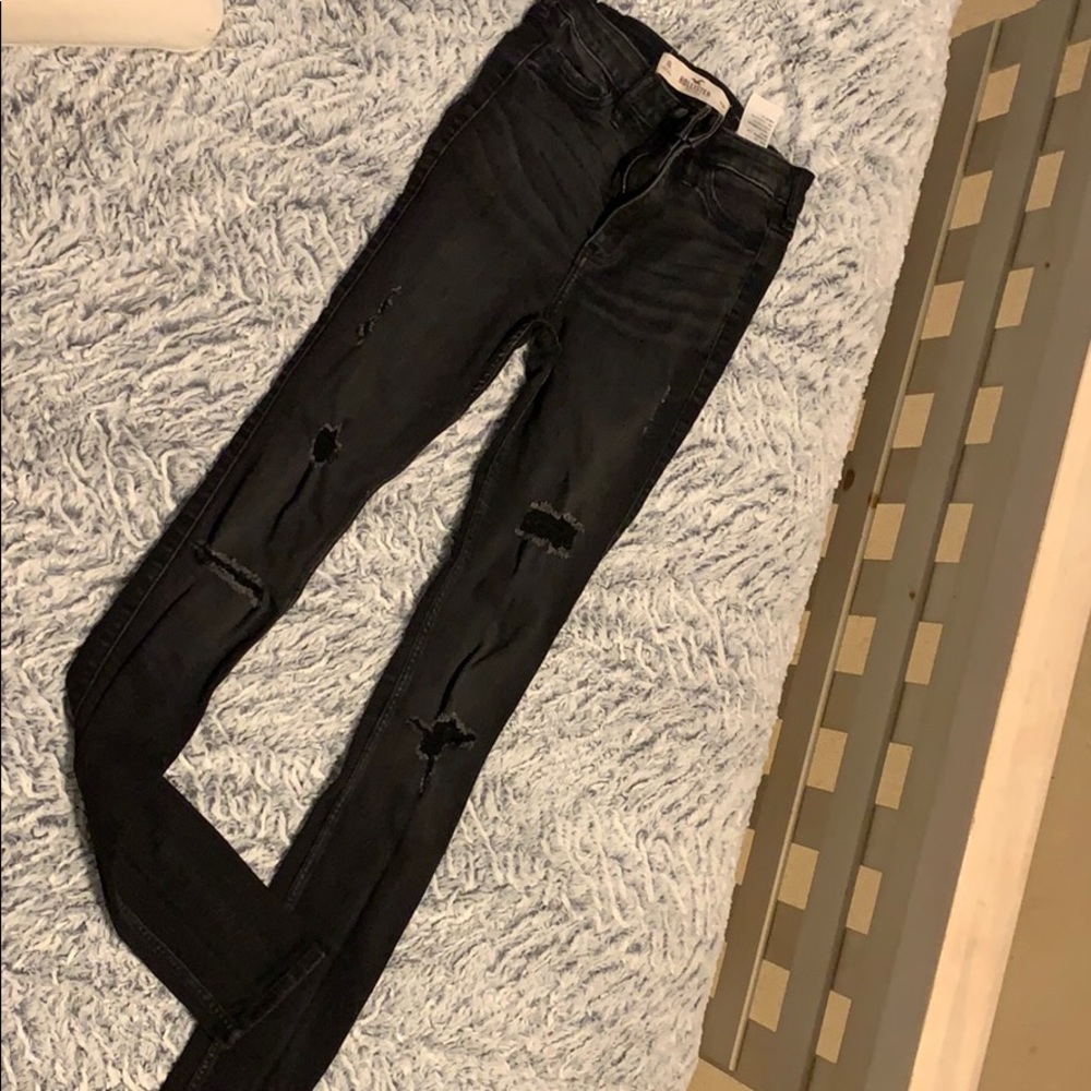 Hollister super skinny black jeans